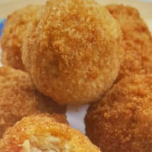 Yam Balls - vegie filling
